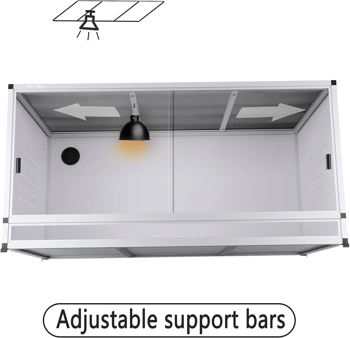 PVC Reptile Enclosure 40x16x16'' Large Reptile Terrarium