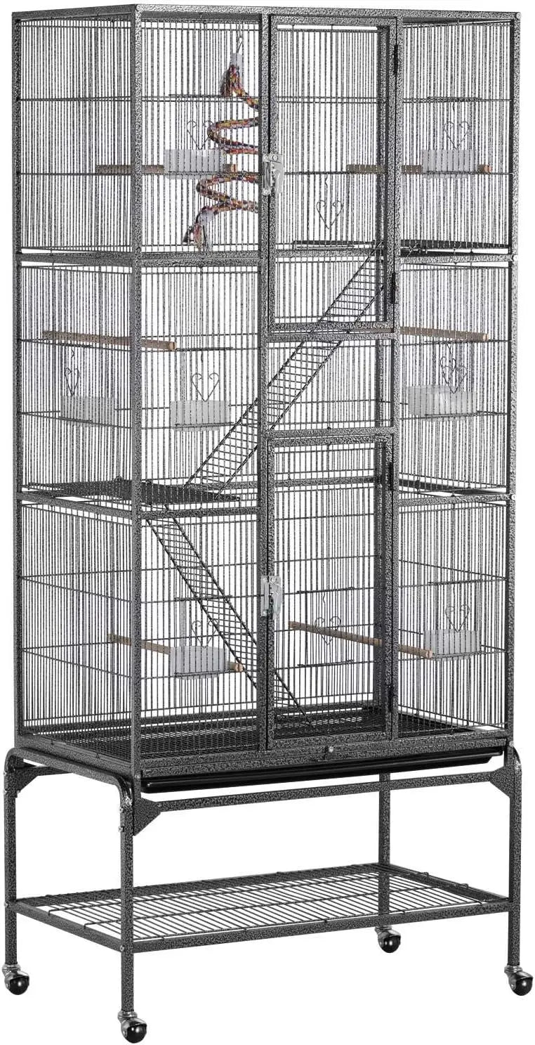 Extra Large Rolling Metal Small Animal Cage