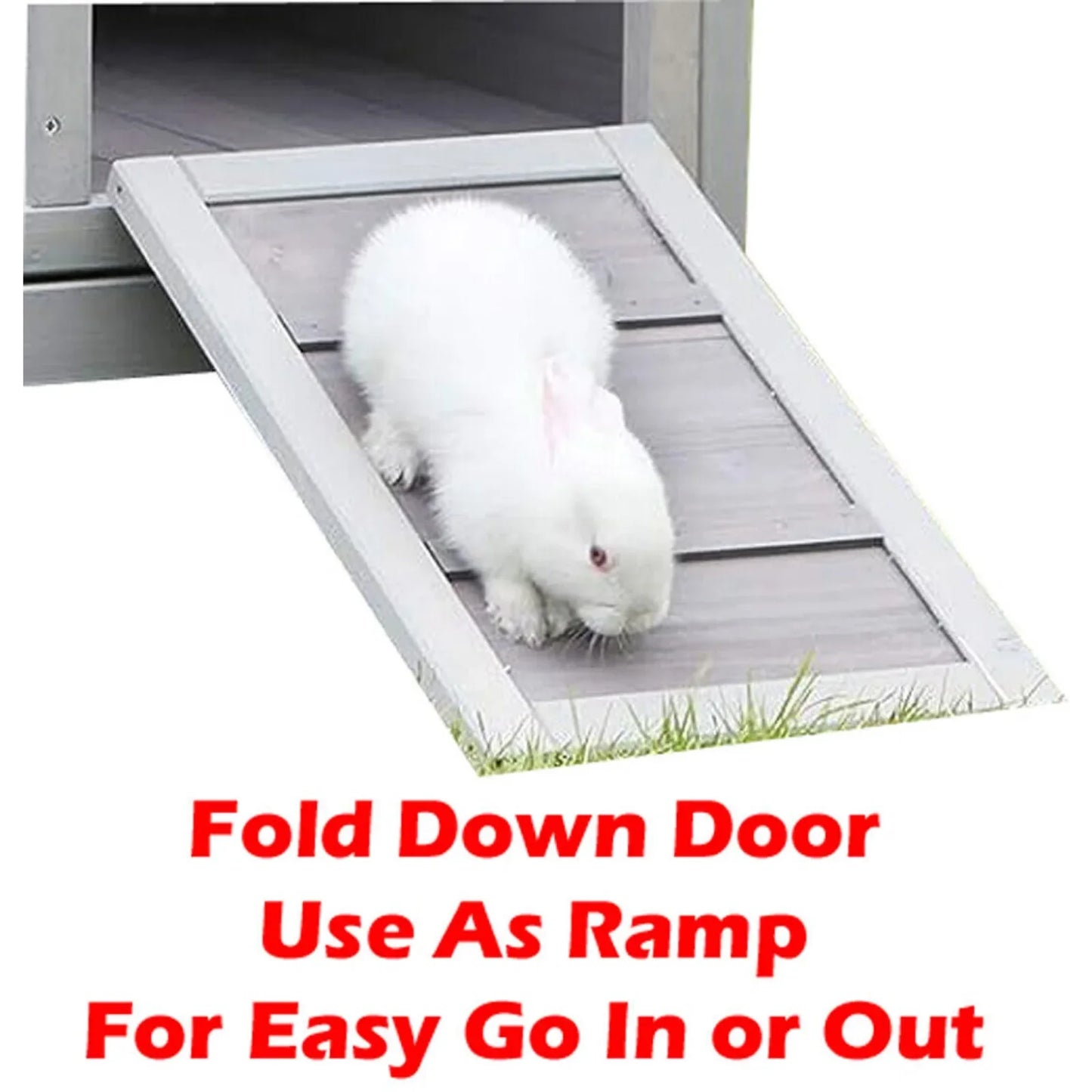 US Large Classic Wooden In/Outdoor Guinea Pig House
