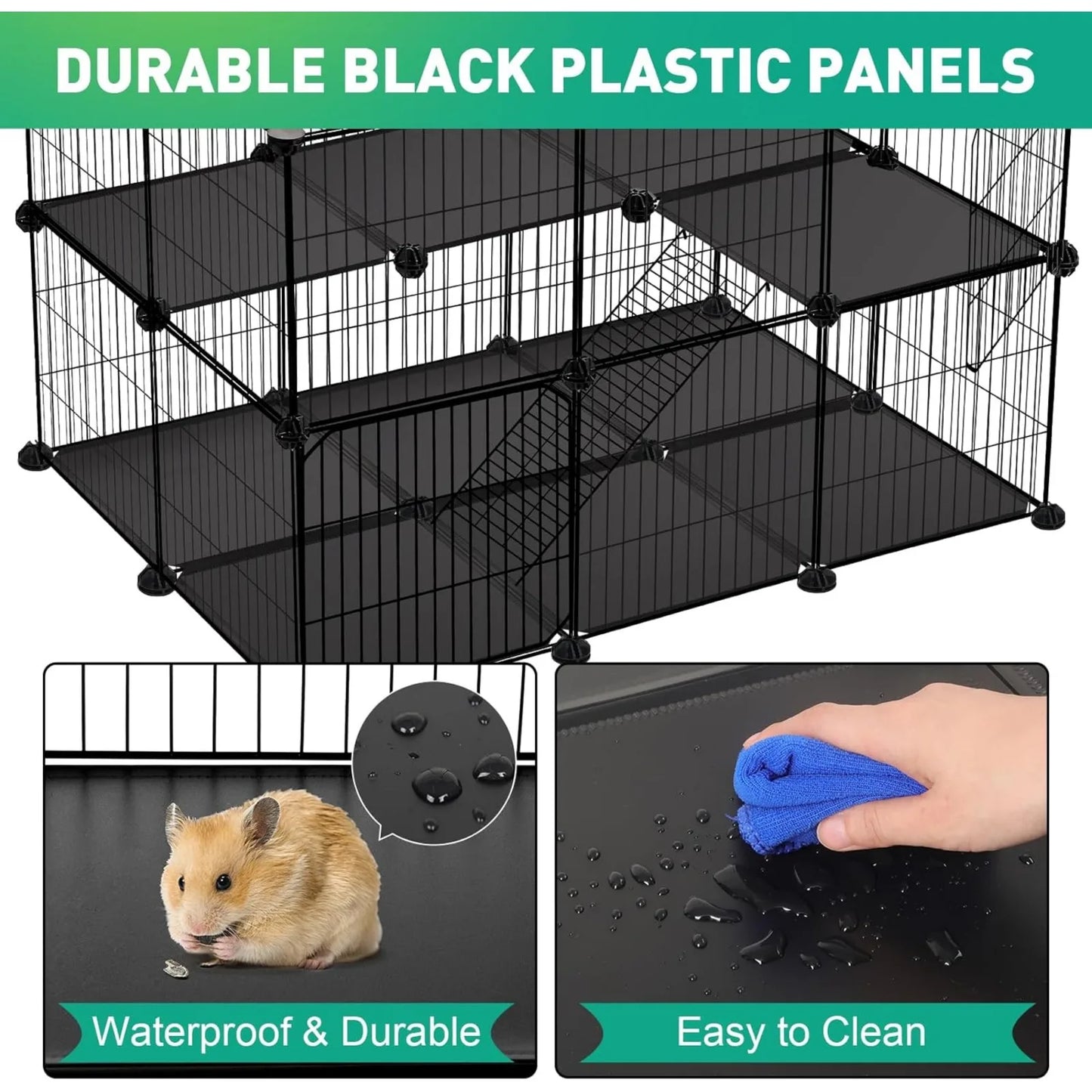 US Pet Playpen, Small Animal Playpen with 2 Doors