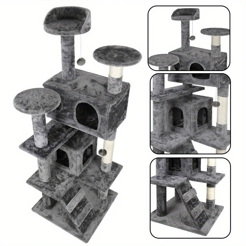Activity Center 53" STURDY Cat Tree Tower
