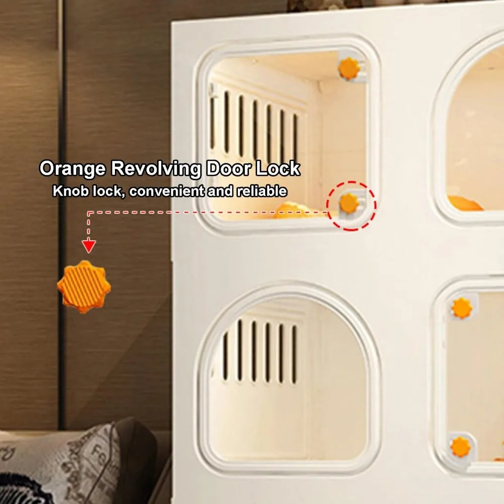 Cat Cages Indoor with Litter Box,