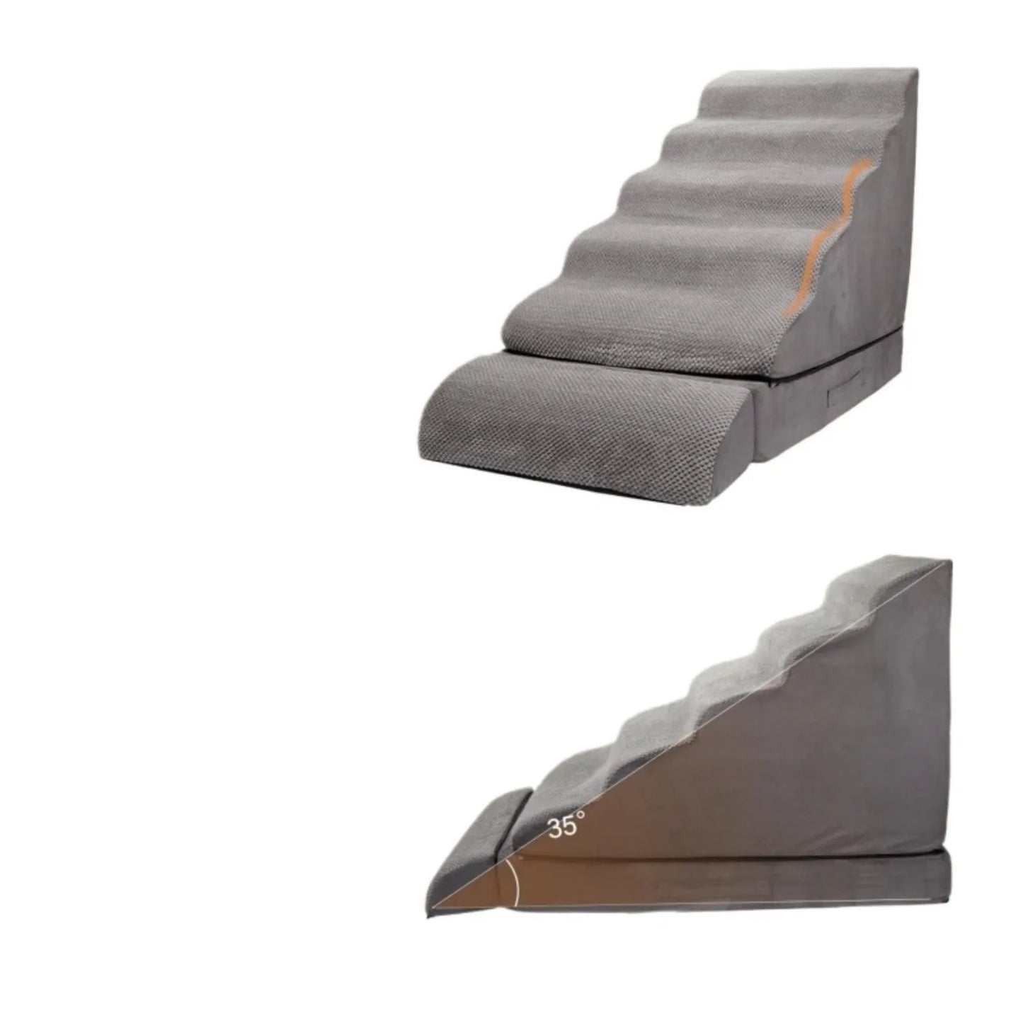 US 30 inch Foam Dog Stairs for High Beds