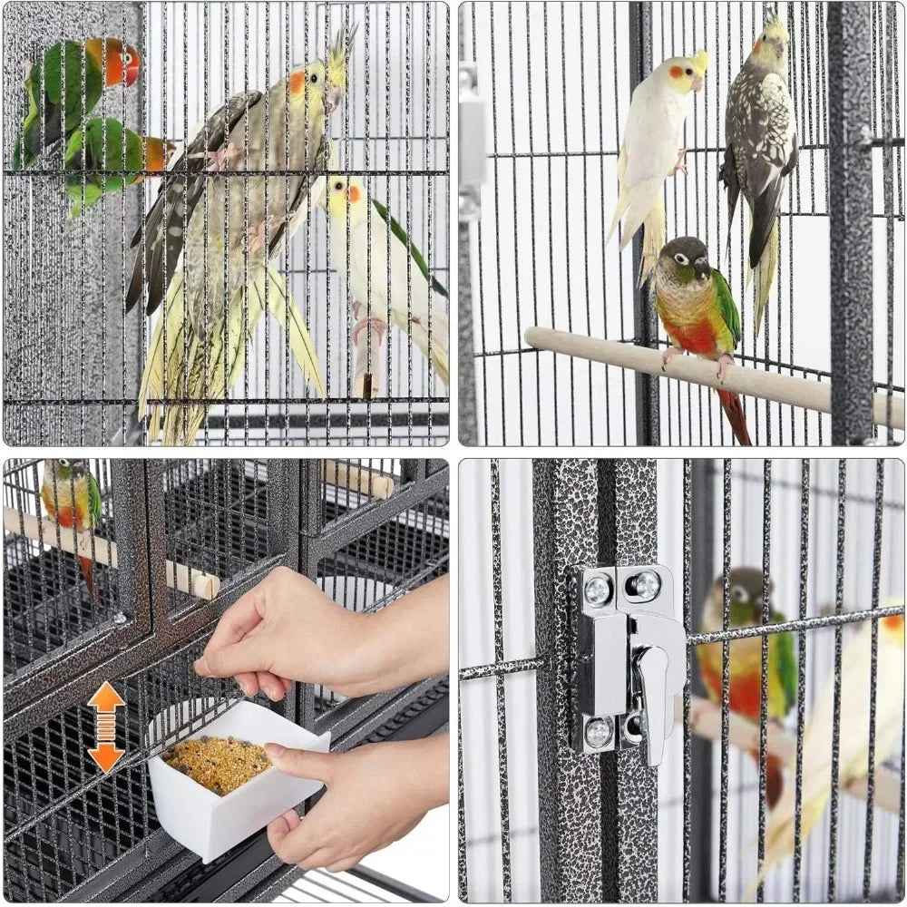 Bird Cage, 41.5 "stackable Separation, Canary Parrot Cage