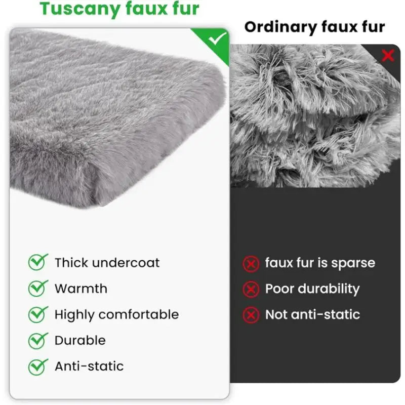 Dog Beds for Large Dogs, Plush Dog Crate Bed