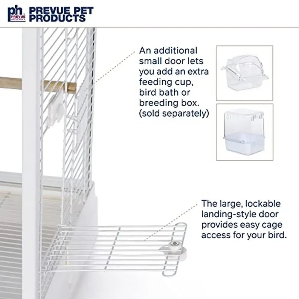Glass Bird Cage Small Birds with Toy Hanger Ideal Tabletop