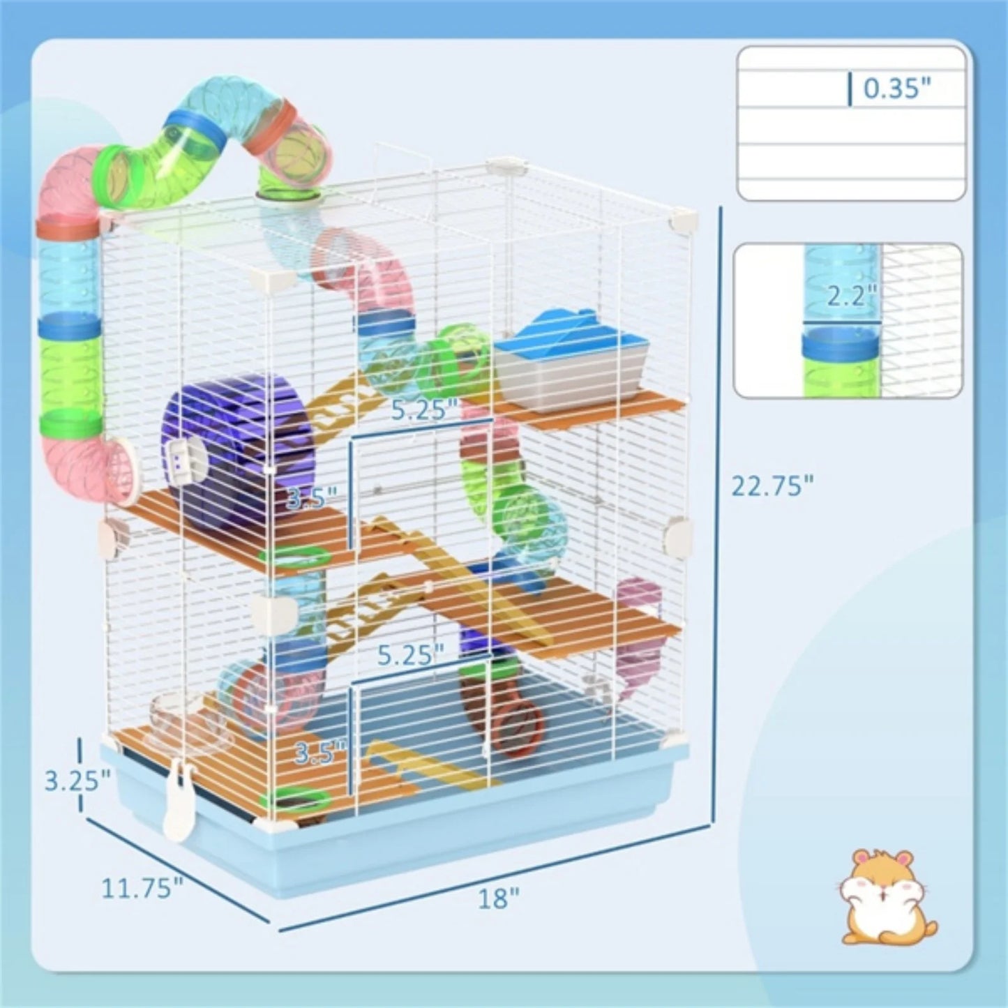 hamster cage luxury villa big golden bear hamster