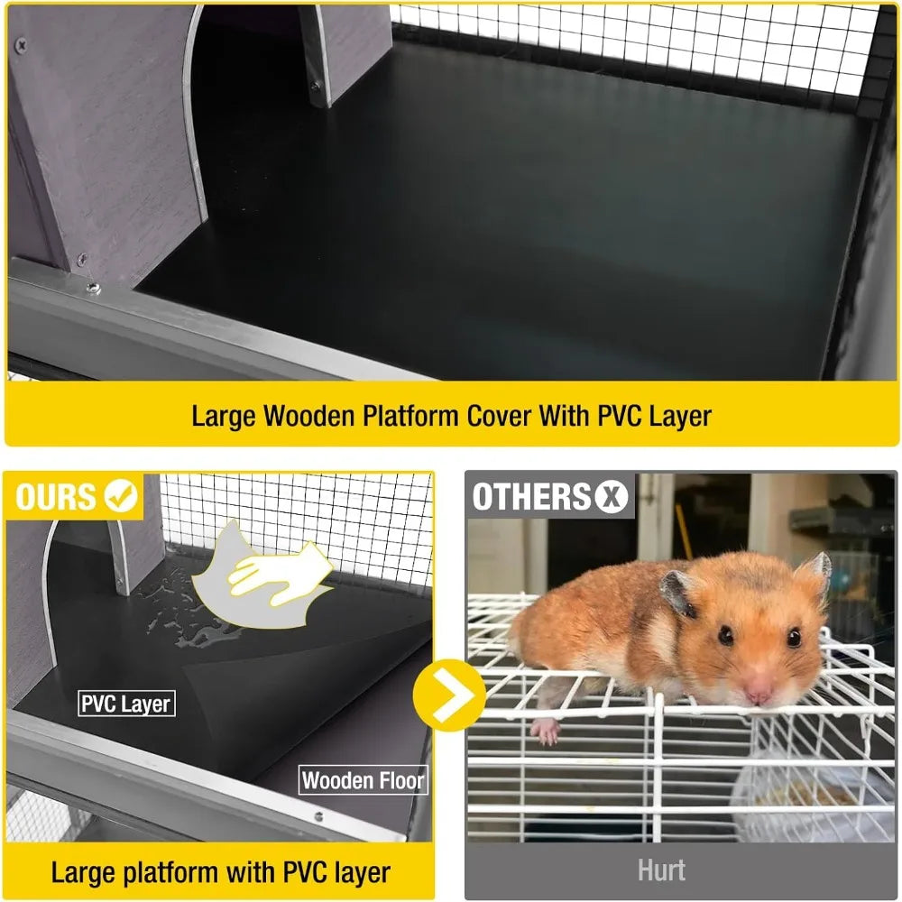 Ferret Cage Chinchilla Cage for Rat,Lizard,Squirrel, Chameleon,Gerbils and Other Small Animals