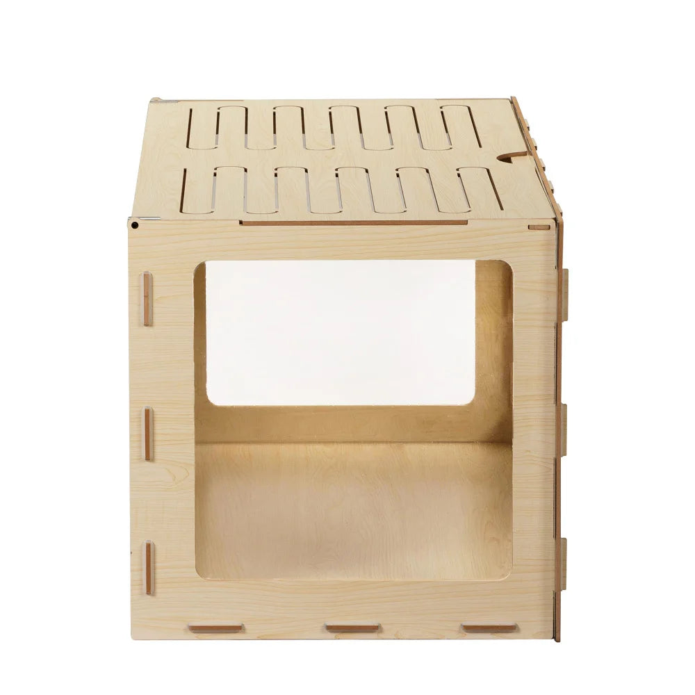 Wooden Hamster Cage Small Animals House Acrylic Hutch