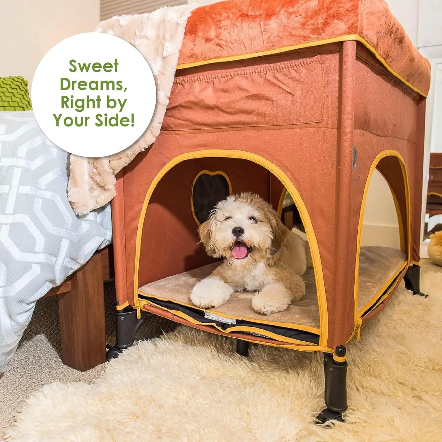 Bedside Lounge Pet Bed, Bunk Bed for Medium Size Pets