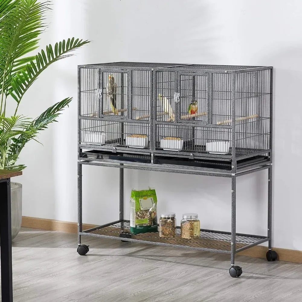 Bird Cage, 41.5 "stackable Separation, Canary Parrot Cage