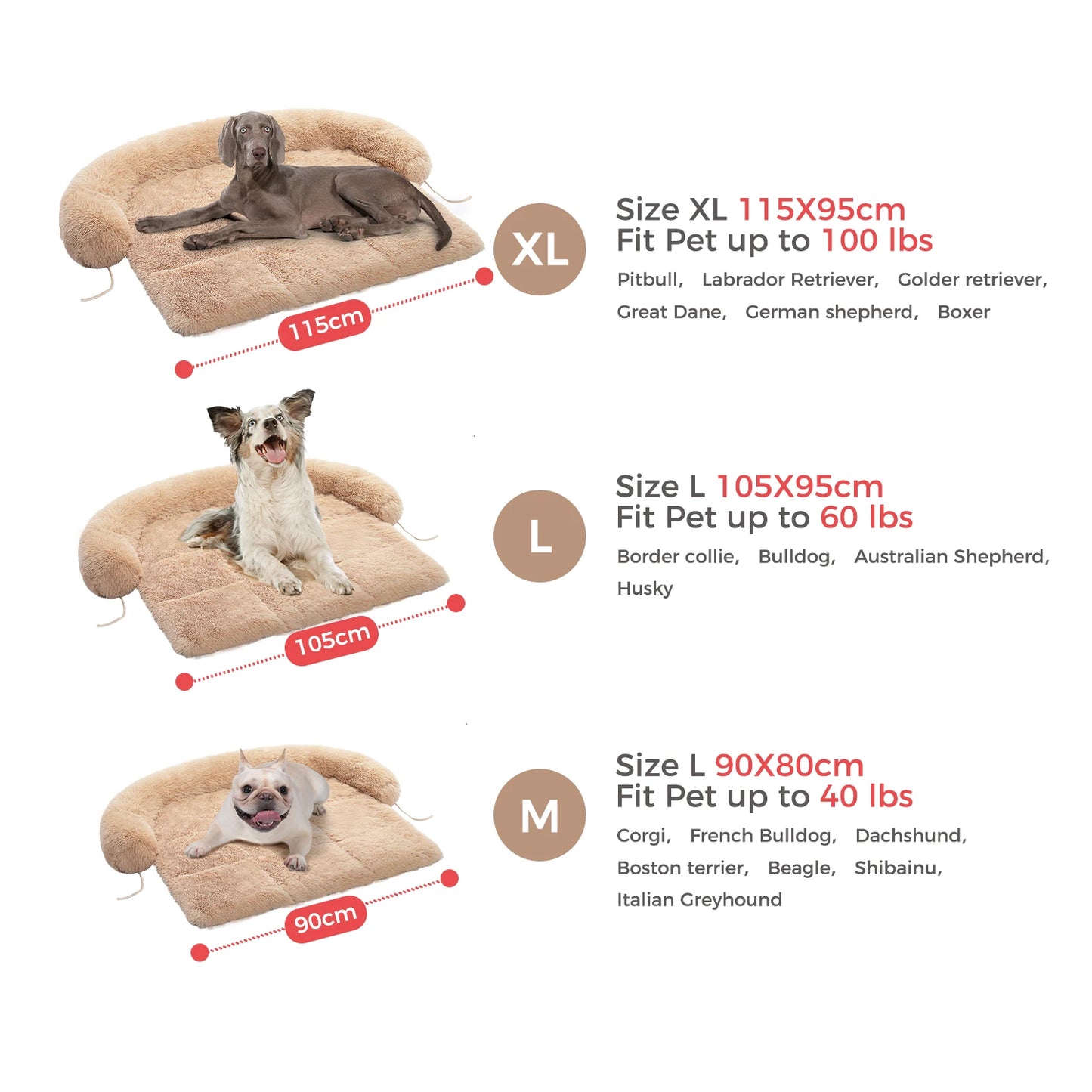 Size M-XL Dog Bed Mat Dog Cat Sofa