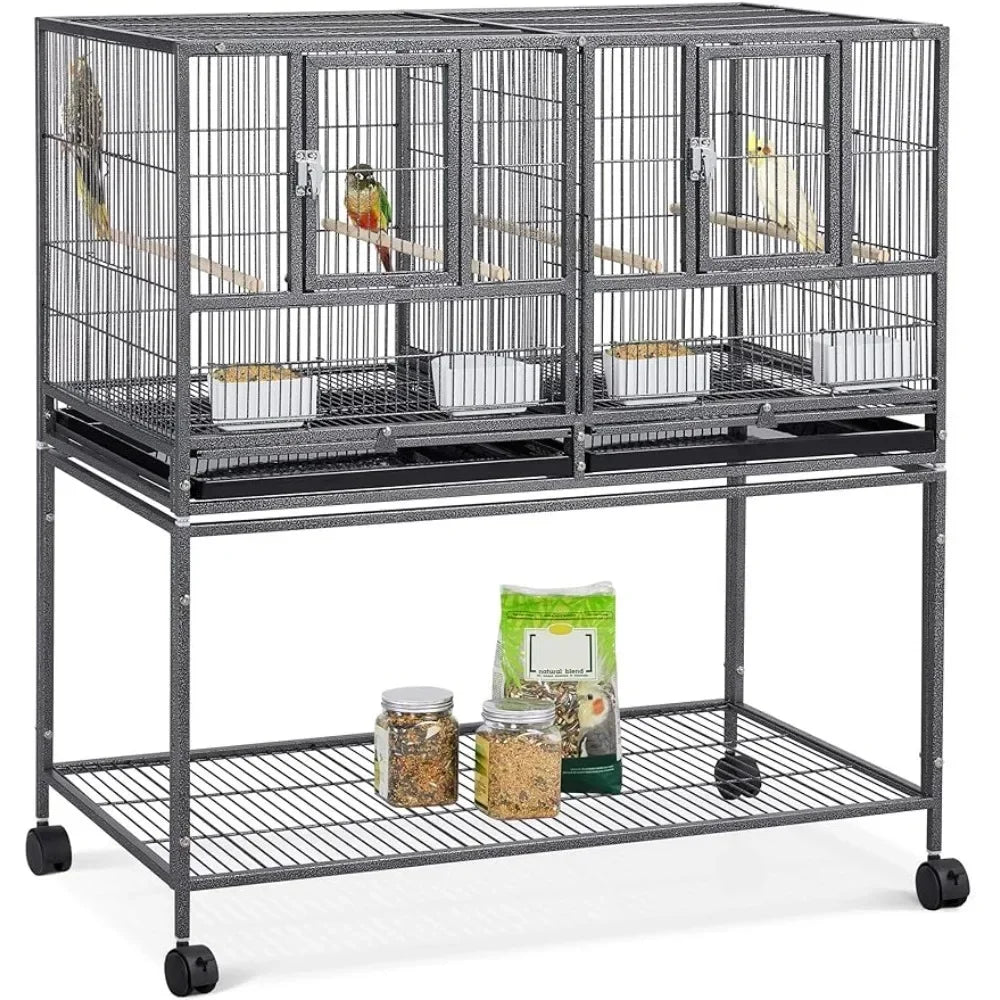 Bird Cage, 41.5 "stackable Separation, Canary Parrot Cage