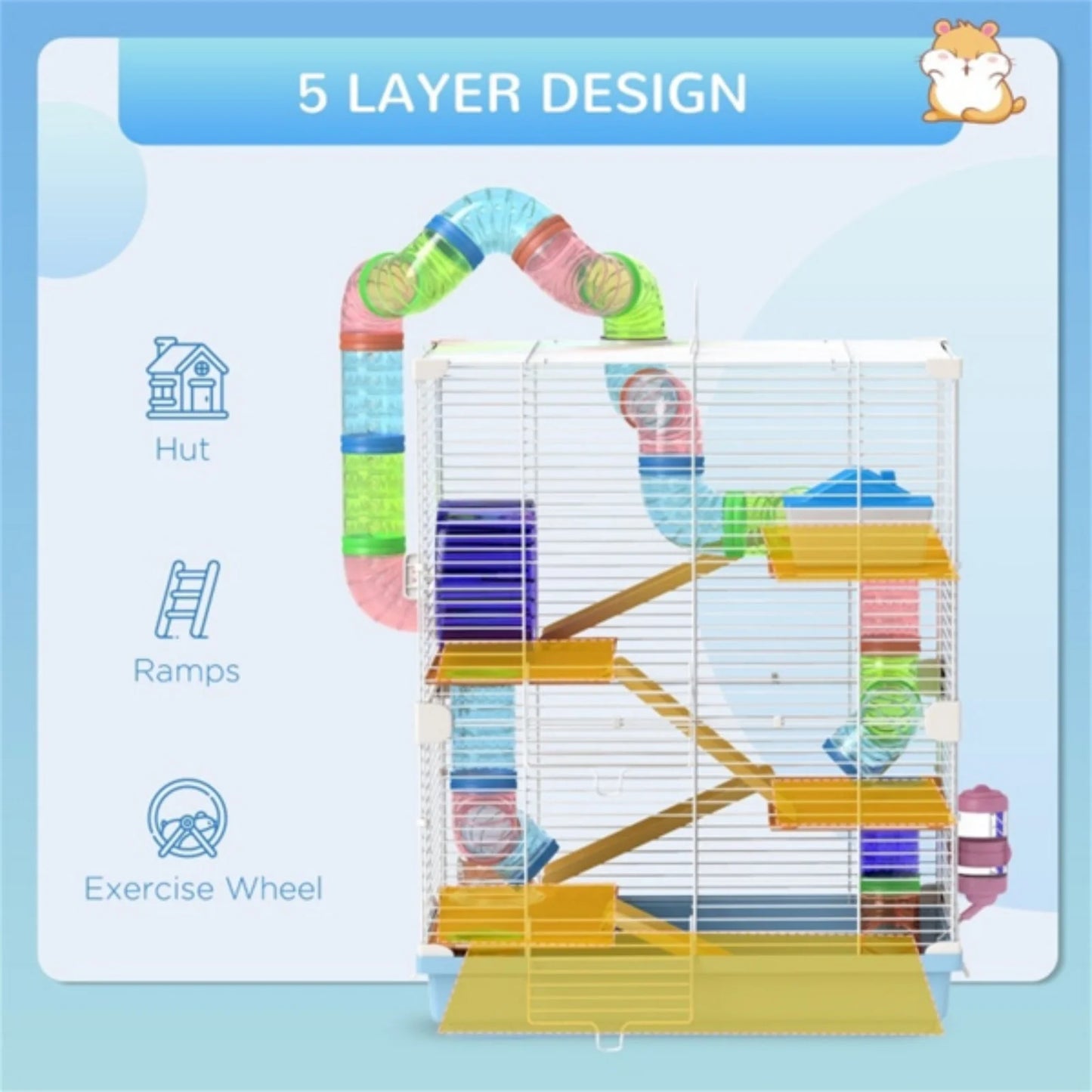 hamster cage luxury villa big golden bear hamster