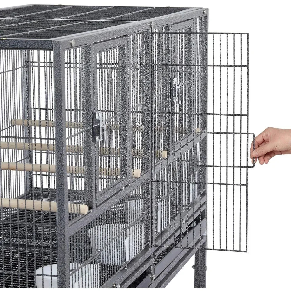 Bird Cage, 41.5 "stackable Separation, Canary Parrot Cage