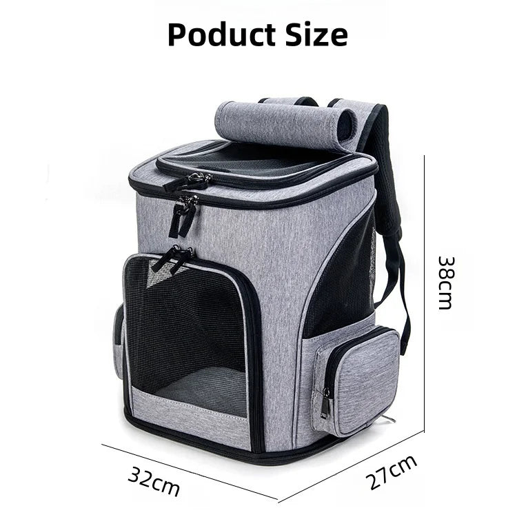 Expandable Pet Backpack Dog Cat Carrier