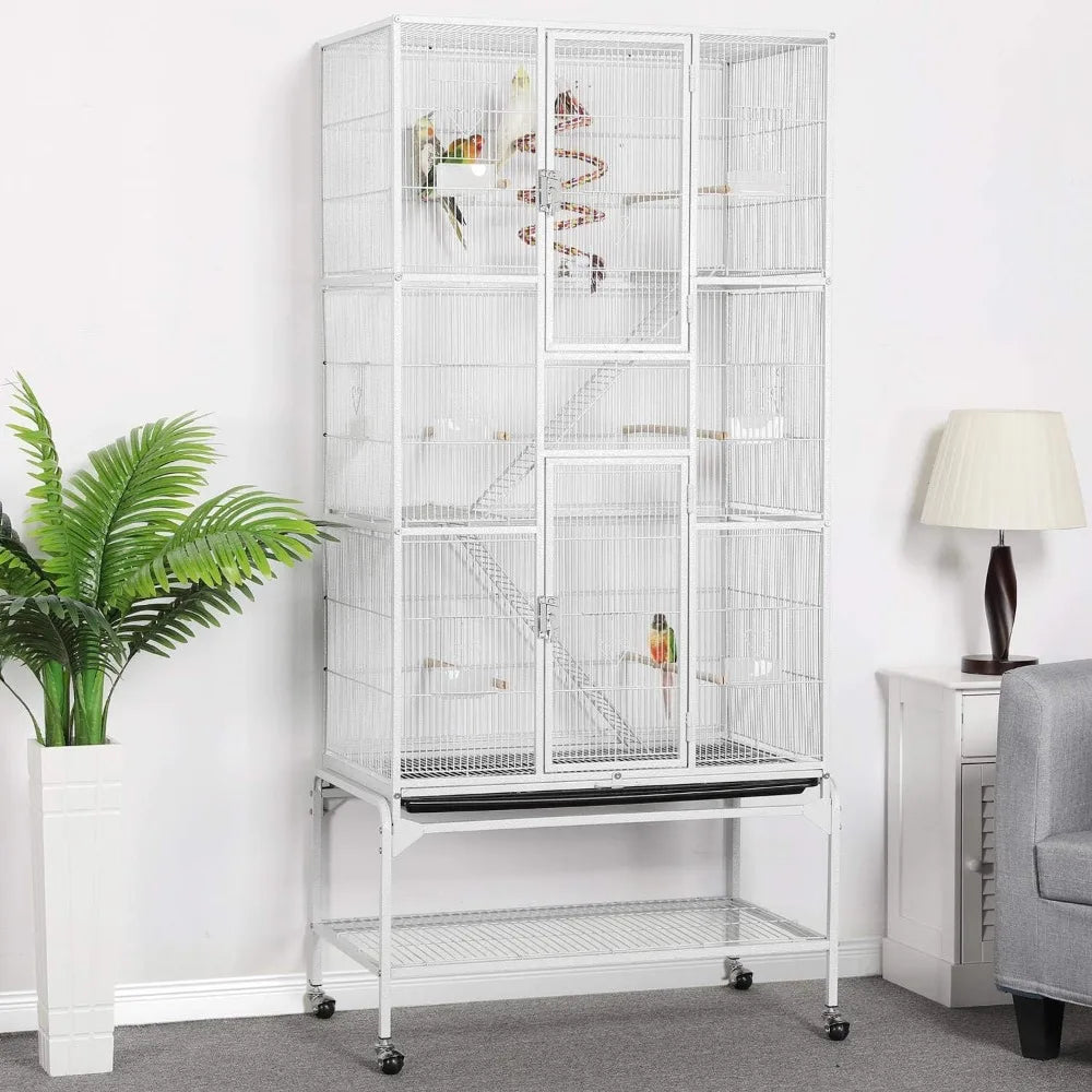 Extra Large Rolling Metal Small Animal Cage