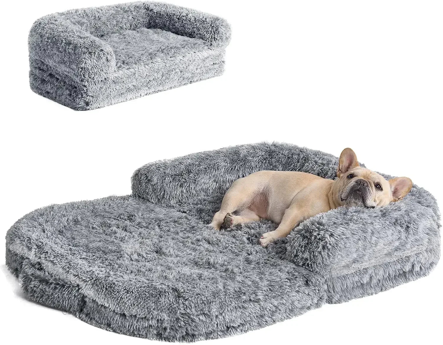 Foldable Human Dog Bed for Adult, Orthopedic Memory Foam Bed