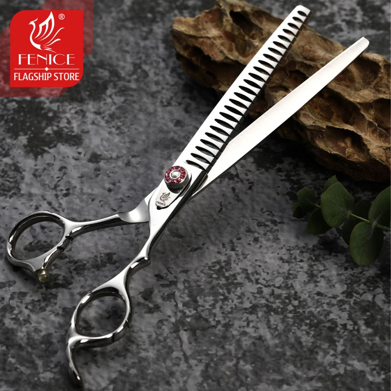 Fenice 7.5inch Professional Dog Grooming Scissors Chunker Shears Pet Supplies JP440C Dog Beauty Pet Items Dog Accesories