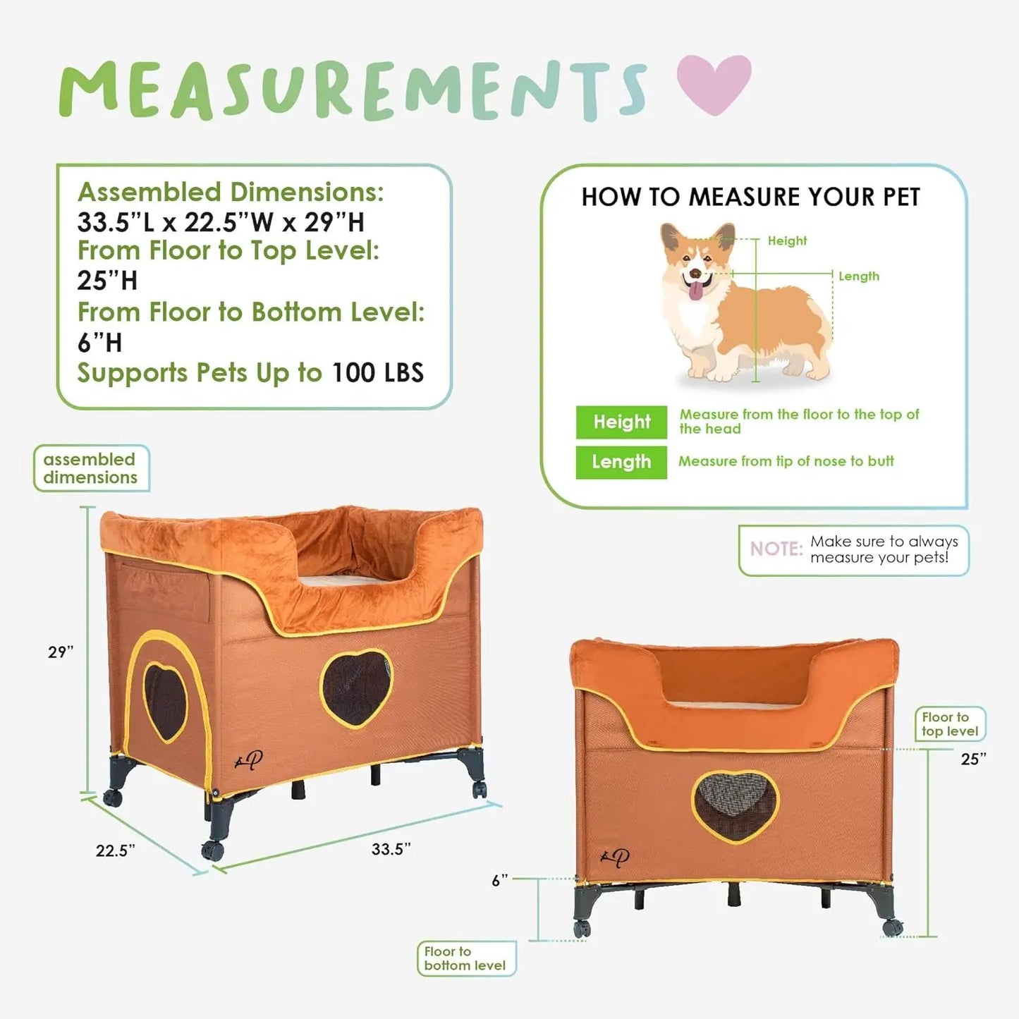Bedside Lounge Pet Bed, Bunk Bed for Medium Size Pets