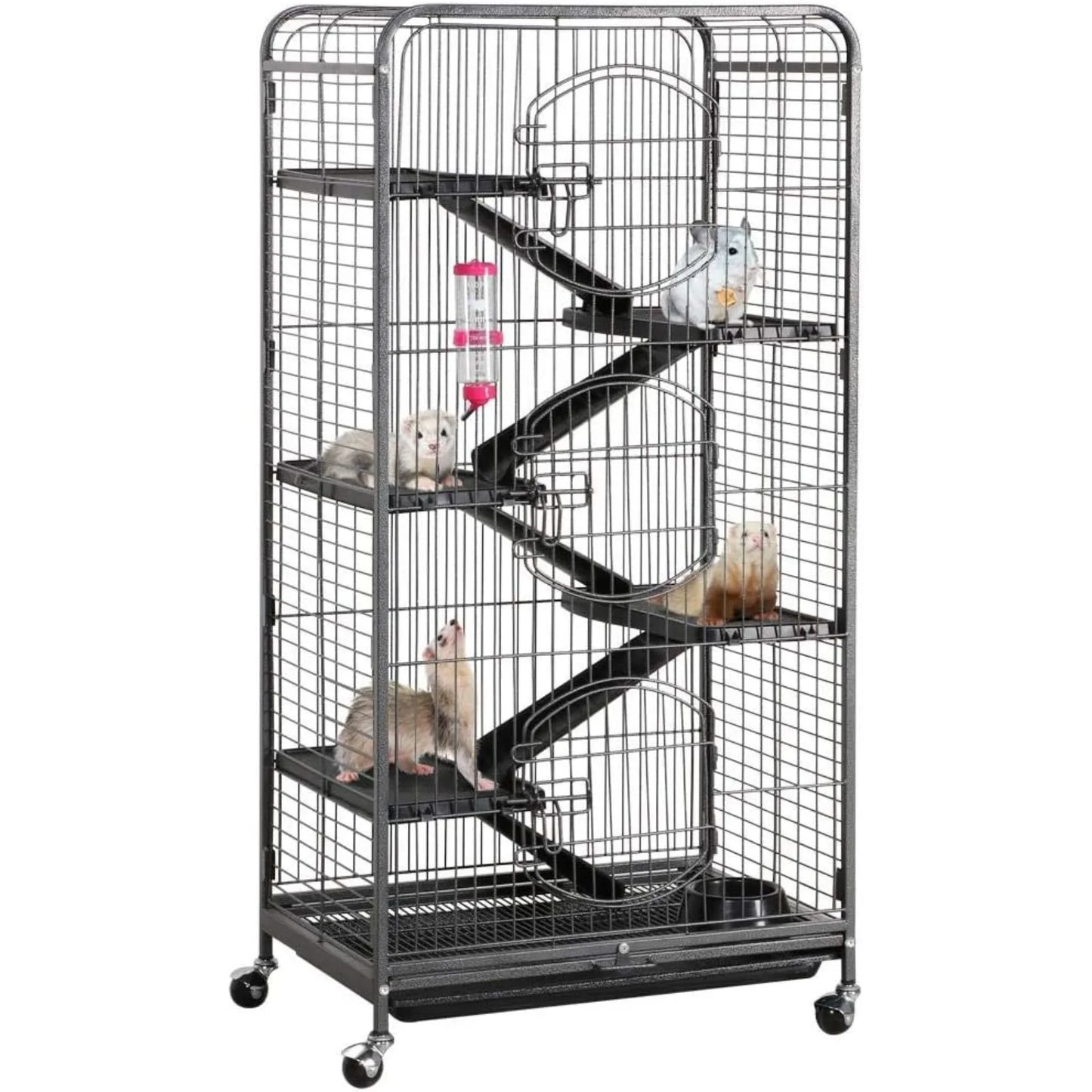 US 52-inch Ferret Cage 6 Level Metal Cage