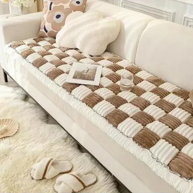 Plaid Pattern Pet Bed, Soft Comfortable Pet Mat, for Cats & Dogs, Cat Bed