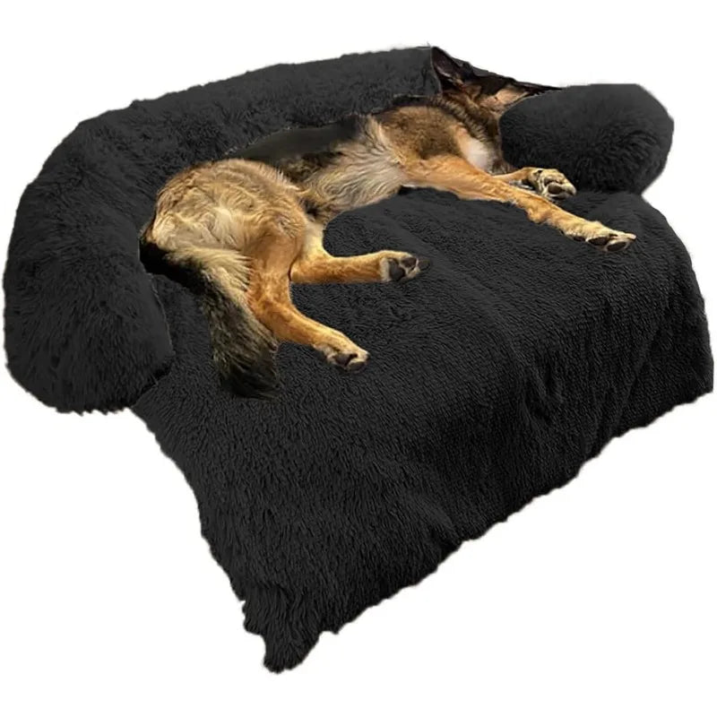 Calming Dog Bed Fluffy Plush Dog Mat