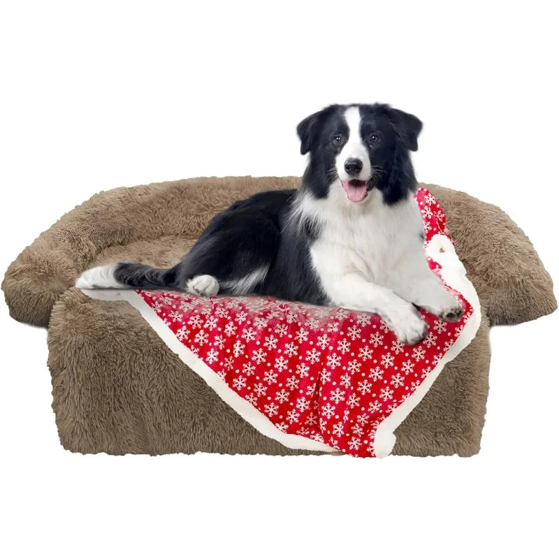 Calming Dog Bed Fluffy Plush Dog Mat