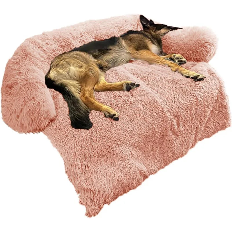 Calming Dog Bed Fluffy Plush Dog Mat