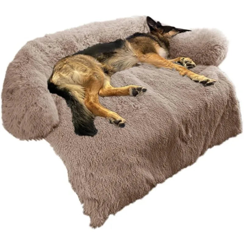 Calming Dog Bed Fluffy Plush Dog Mat